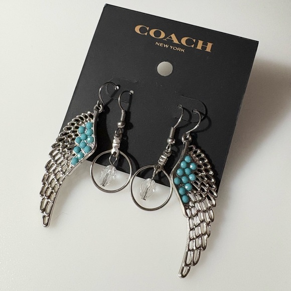 Coach Feather and Chandelier Dangle Earrings - Picture 8 of 8
